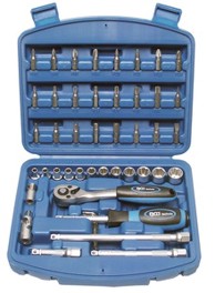 BGS Nasadni ključevi i bitovi 4–13 mm, 1/4", 46-dijelni